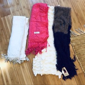 4 winter scarves!